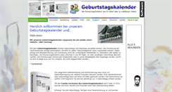 Desktop Screenshot of geburtstags-kalender.net